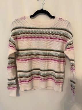 NWT Loft Striped Knit Sweater
